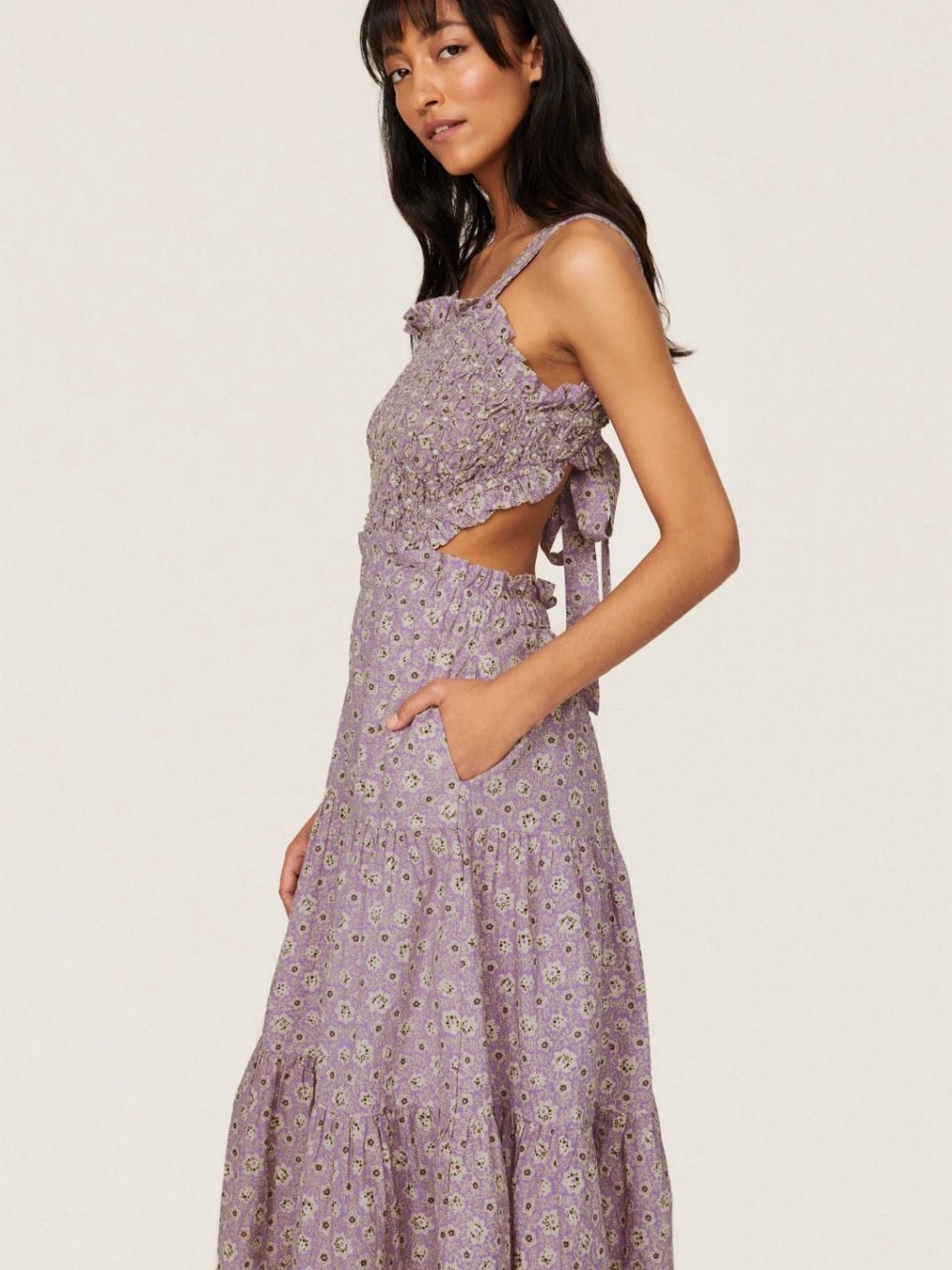 Sea New York~Lavender Ida Apron Dress~Size S~$395~ - Picture 3 of 7